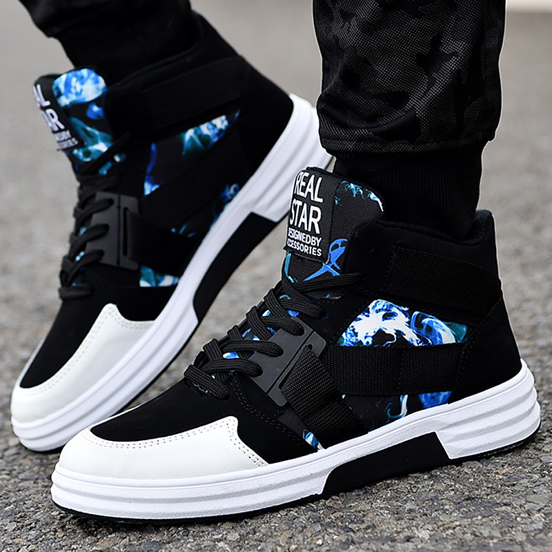 Urban Camo High-Top Sneakers